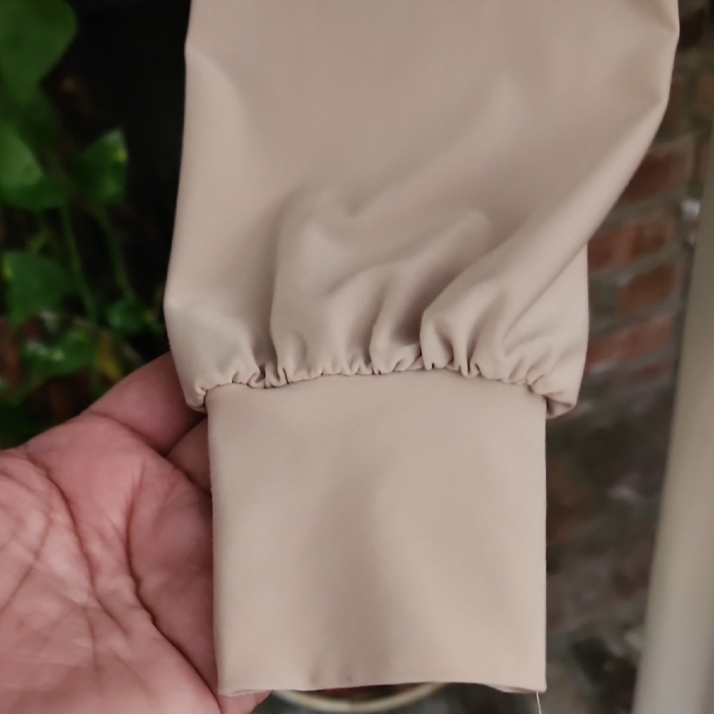 Naked Wardrobe Beige Long Sleeve Maxi Dress - Picture 5 of 14